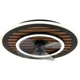 Globo 03668 - LED prigušiva stropni ventilator TREVINO LED/36W/230V 2700-6000K crna+daljinski upravljač | Eponuda.com