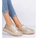 Gemre Golden women's espadrilles decorated with glitter Taredo | shoptok.hr