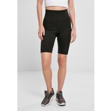 Urban Classics Women's high-waisted bib shorts - black/black Cene