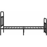  Metalni okvir kreveta uzglavlje i podnožje crni 90x190 cm | Eponuda.ba