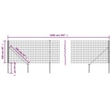  Mrežna ograja s konicami za postavitev zelena 1x10 m | Shoptok.si