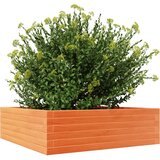 vidaXL Vrtno cvetlično korito voščeno rjavo 80x80x23 cm trdna borovina | Shoptok.si