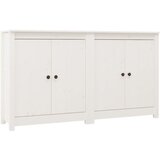 Maison Chic Komoda - Predalnik 2 kosa bela 70x35x80 cm trdna borovina, (21722149) | Shoptok.si