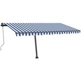  Prostostoječa avtomatska tenda 450x350 cm modra/bela, (20728800) | Shoptok.si