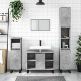  Kupaonski ormarić boja betona 80x33x60 cm od konstruiranog drva | shoptok.hr