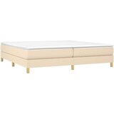  s oprugama i madracem krem 200 x 200 cm od tkanine | shoptok.hr