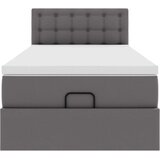  Otomanski krevet s madracem sivi 90x200 cm umjetna koža | shoptok.hr