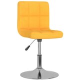 vidaXL Vrtljivi jedilni stoli 2 kosa rumeno blago, (20943385) | Shoptok.si