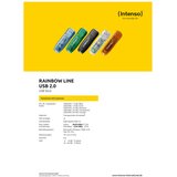 Intenso USB ključ 4GB Hi-Speed USB 2.0, Rainbow Line, MODRI - USB2.0-4GB/Rainbow | Shoptok.si