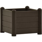 vidaXL Visoka greda PP mocha 43x43x35 cm, (20606748) Cene