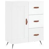 The Living Store Komoda visok sijaj bela 69,5x34x90 cm inženirski les - Komoda, (21503245) | Shoptok.si
