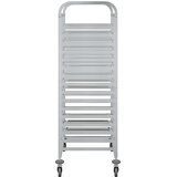 Kolica za pladnjeve s 32 GN posude 75x55x162,5 cm Nehrđajući čelik | shoptok.hr