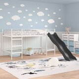  Krevet na kat za djecu s toboganom Bijela i antracit | shoptok.hr