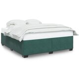 Maison Chic Posteljni okvir - Dvoposteljna postelja - Zakonska postelja brez vzmetnice temno zelen 180x200 cm žamet-J4500, (21761798) | Shoptok.si