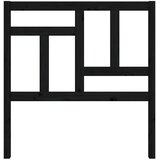 Uzglavlje za krevet crno 95,5 x 4 x 100 cm od masivne borovine | shoptok.hr