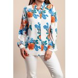 Fenzy Plus Size Bluza S Cvjetnim Printom, Bijela | shoptok.hr
