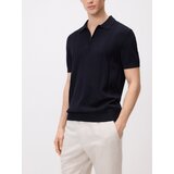 Reserved Polo-džemper s visokim udjelom pamuka - crno | shoptok.hr