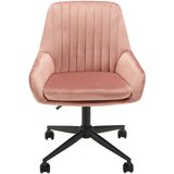 Mömax vrtljivi stol chilly, roza, žamet | Shoptok.si