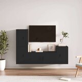  4-dijelni set TV ormarića crni od konstruiranog drva | shoptok.hr