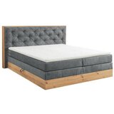Esposa POSTELJA BOXSPRING 180 cm x 200 cm , tekstil, leseni material siva, naravne barve Cene