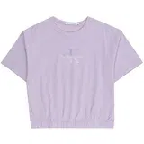 Calvin Klein Jeans Majica lila / lavanda / svijetloljubičasta / bijela