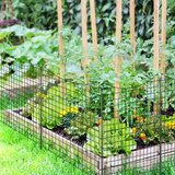  5-delna okrasna na ograja iz kovine, višina 98 cm, črna | Shoptok.si