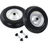 vidaXL Kotači za kolica s osovinama 2 kom čvrsti PU 4.00 - 8 390 mm | shoptok.hr