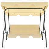 vidaXL Vrtna gugalnica kremno bela 170x110x153 cm, (21814820) | Shoptok.si