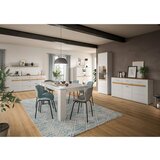 MID.YOU Komoda Ashton, Siva/hrast | Shoptok.si