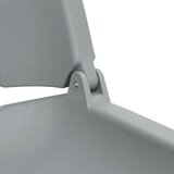 vidaXL Zložljiv sedež za čoln 2 kosa brez blazine siv 48x51x41 cm | Shoptok.si