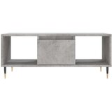 vidaXL Klubska mizica betonsko siva 90x50x36,5 cm inženirski les | Shoptok.si