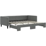  The Living Store Izvlečna dnevna postelja temno siva 90x190 cm blago - Izvlečna Dnevna Postelja, (21458179) | Shoptok.si