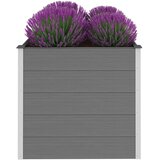  Vrtna Posuda za Sadnju WPC 100x100x91 cm Siva | shoptok.hr