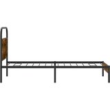  Okvir kreveta bez madraca dimljena boja hrasta 90x190 cm drveni | shoptok.hr