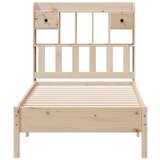  Krevet s regalom za knjige bez madraca 75x190 cm borovina | shoptok.hr
