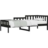  Dnevni ležaj crni 80 x 200 cm od masivne borovine | shoptok.hr