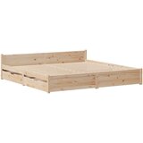 vidaXL Posteljni okvir s predali 180x200 cm trdna borovina, (21306818) | Shoptok.si