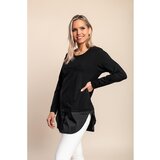 Fenzy Velika Tunika Dugih Rukava, Crna | shoptok.hr