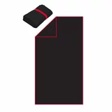 Simpo Brisača Active SOLID 100 x 180 cm, črno rdeča