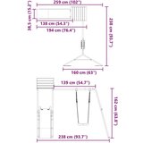 Vanjski set za igru od impregnirane borovine | shoptok.hr