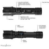 Nedis LTRR10WBK-LED prigušiva punjiva led baterijska lampa/10W/5V 2200 mah IPX4 crna | Eponuda.com