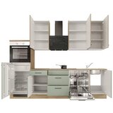 Flex-Well Kuhinjski Blok Cara, Zelena, Hrast | Shoptok.si