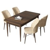 Hanah home set trpezarijski sto i 4 stolice arp baroque cream | ePonuda.com