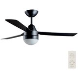  BAYSIDE 531018 - Plafonski ventilator MEGARA, 2xE14/15W/230V, crne boje, sa daljinskim upravljačem | Eponuda.com