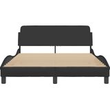  Okvir za krevet Dover crni 140x190 cm od umjetne kože | shoptok.hr