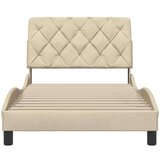 Posteljni okvir brez vzmetnice krem 100x200 cm blago, (21791248) | Shoptok.si