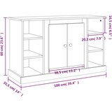  Komoda boja hrasta sonome 100x35,5x60 cm od konstruiranog drva | shoptok.hr