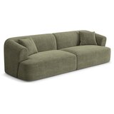Cosmopolitan Design Zelena sedežna garnitura iz rebrastega žameta 255 cm Campi – | Shoptok.si