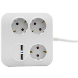 REV Produžni kabel s utičnicama (3-struko, 1,4 m, 2 USB priključka, Broj šuko utičnica: 3) Cijene