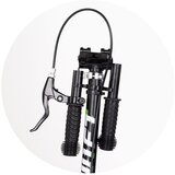 Chipolino romobil s ručnom kočnicom do 100kg SWIFT Black | shoptok.hr